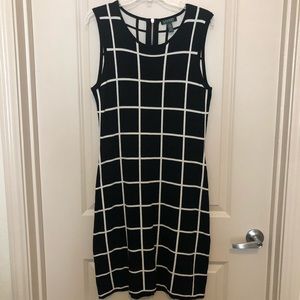 Lauren Ralph Lauren Black and White Grid Dress
